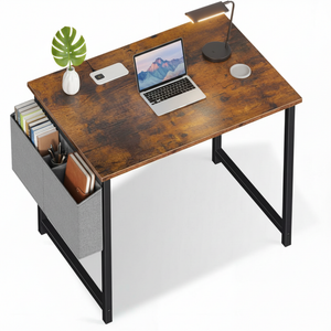 CONCETTA Computer Writing Desk with Storage Bag, Steel Frame for Home Office Study
