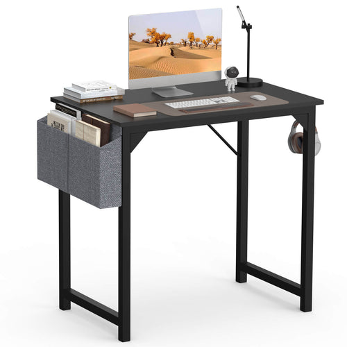 CONCETTA Computer Desk - 32/40/47/55/63 inch Student Kids Study Wooden Desk with Headphone Hook and Storage Bag for Bedroom, Living Room, Study Room