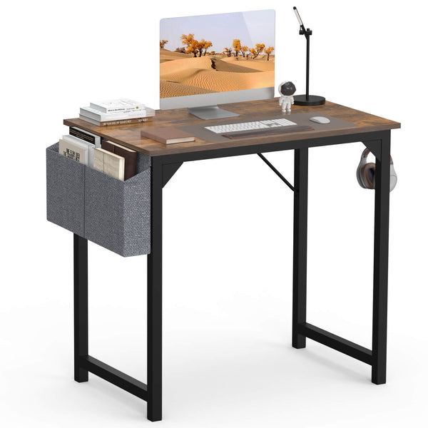 CONCETTA Computer Desk - 32/40/47/55/63 inch Student Kids Study Wooden Desk with Headphone Hook and Storage Bag for Bedroom, Living Room, Study Room