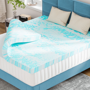 CONCETTA Memory Foam Mattress Topper with Cooling Gel, Pressure Relief for Back Pain, Comfort Bed Topper, CertiPUR-US Certified