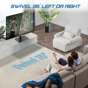 CONCETTA Universal Swivel TV Stand, Adjustable Table Top TV Stand Mount for 26¨C55 inch TVs, Max VESA 400x400mm£¬Holds up to 99 lbs