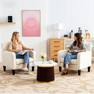 CONCETTA Fabric Accent Chair with Supportive Backrest and Armrest, Modern Comfy Chair for Living Room, Bedroom, or Office