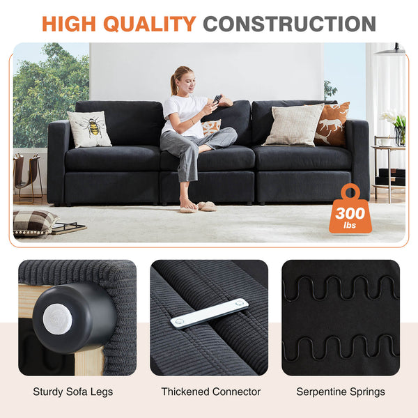 CONCETTA Convertible Sleeper Sofa Bed - Modular Sectional Sofa Set for Living Room, for office, living room, bedroom