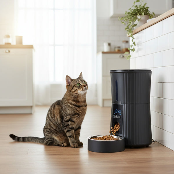 CONCETTA Automatic Pet Feeder - Programmable Timed Dry Food Dispenser, Smart Automatic Pet Feeder with APP Control, Voice Recorder & Portion Control,