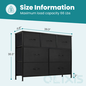 CONCETTA 7-Drawer Dresser, Fabric Storage Tower Organizer for Bedroom, Living Room