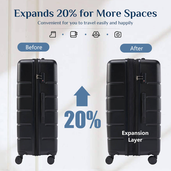 CONCETTA Lightweight Trolley Case - 20/24/28 inches, with TSA lock, portable, for travelling, business trips