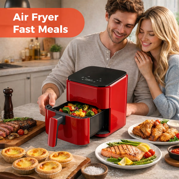 CONCETTA  Air Fryer,Roast, Reheat & Dehydrate, Nonstick Basket & Crisper Plate
