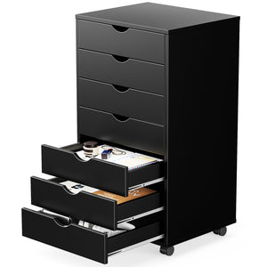 CONCETTA Drawer File Cabinet, Lateral Filing Under Desk Storage Organizer with Wheels for Home Office