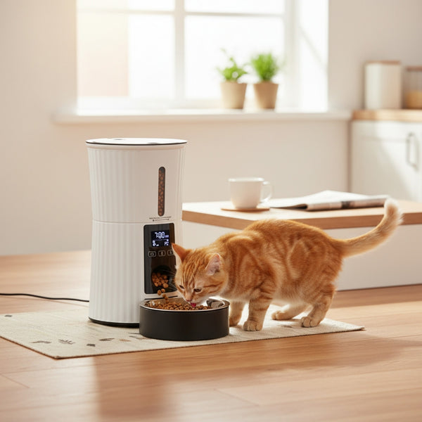 CONCETTA Automatic Pet Feeder - Programmable Timed Dry Food Dispenser, Smart Automatic Pet Feeder with APP Control, Voice Recorder & Portion Control,