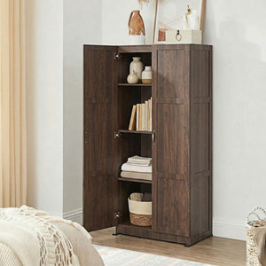 CONCETTA 71 inch Wooden Storage Cabinet, Freestanding Cupboard, 4-Tier Home Organizer for Kitchen, Living Room, Bedroom, Pantry