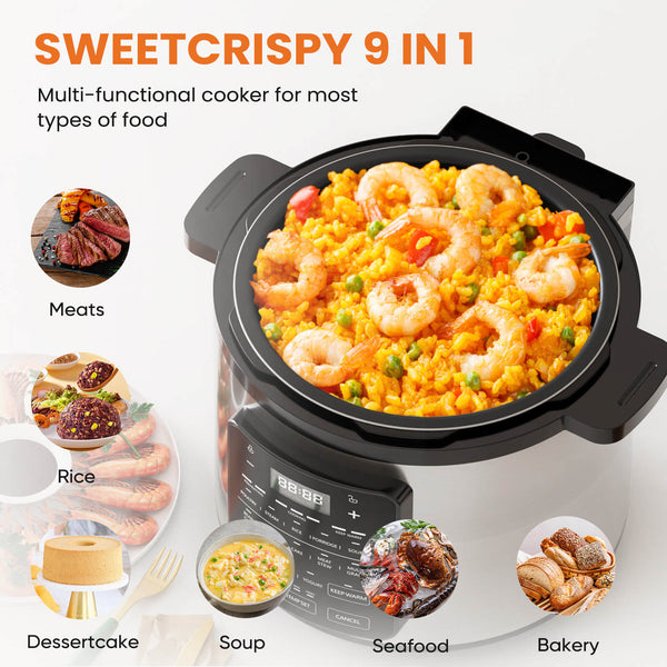 CONCETTA  Electric Pressure Canner 12-in-1 Multi Cooker