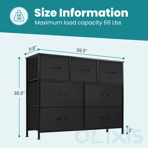 JOINSUN 7-Drawer Dresser, Fabric Storage Tower Organizer for Bedroom, Living Room