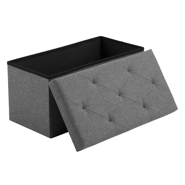 JOINSUN Foldable Storage Ottoman Bench -End of Bed Storage Foot Rest Stools, for Bedroom, Living Room, Entryway, Holds up to 660 lb