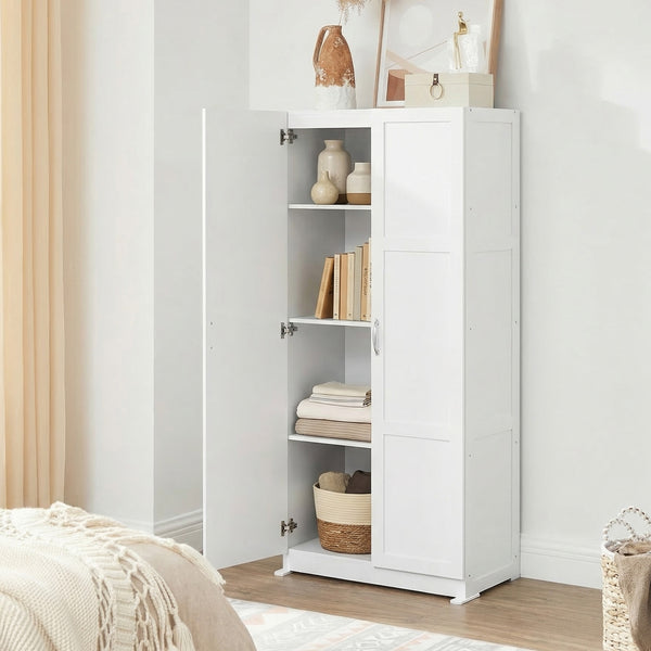 CONCETTA 71 inch Wooden Storage Cabinet, Freestanding Cupboard, 4-Tier Home Organizer for Kitchen, Living Room, Bedroom, Pantry