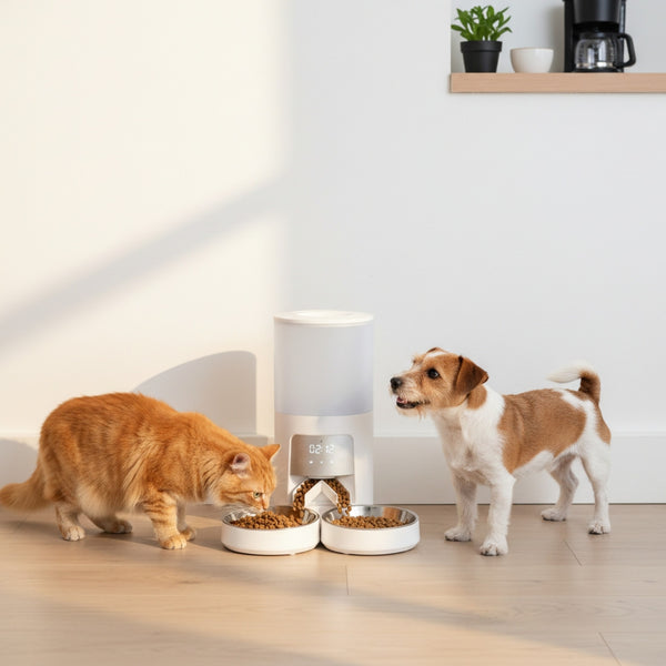 CONCETTA Automatic Pet Feeder - Programmable Timed Dry Food Dispenser, Smart Automatic Pet Feeder with APP Control, Voice Recorder & Portion Control,