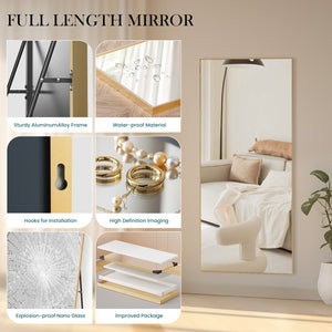 CONCETTA Full Length Mirror Standing Rectangle Floor Mirrors Body Dressing Wall-Mounted Mirror