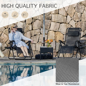 JOINSUN Zero Gravity Chairs - Set of 2 portable recliners with adjustable steel mesh for beach, camping, patio and lawn