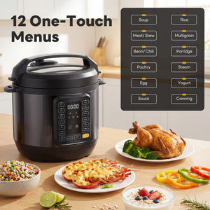 CONCETTA  Electric Pressure Canner 12-in-1 Multi Cooker