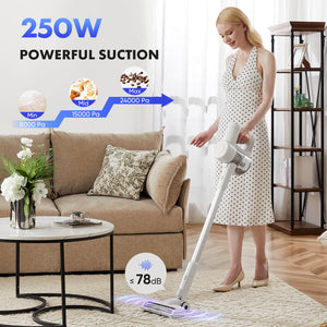 CONCETTA Lightweight Cordless Vacuum Cleaner,  For Home Hard Floor Carpet Pet Hair