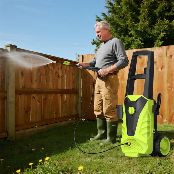 Electric Pressure Washer , Power Washer with 6 Nozzles & Foam Cannon for Window, Fence, Patio, Driveway Cleaning，2.0 GPM