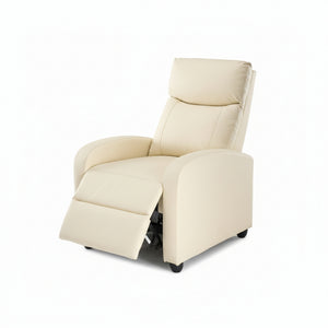 CONCETTA Small Sofa Lounge Chair with Adjustable PU Leather Theater Lumbar Support