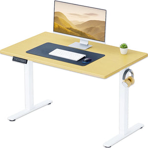 CONCETTA Electric Height Adjustable Desk, Ergonomic Sit Stand Workstation, One-Touch Lift Home Office Desk