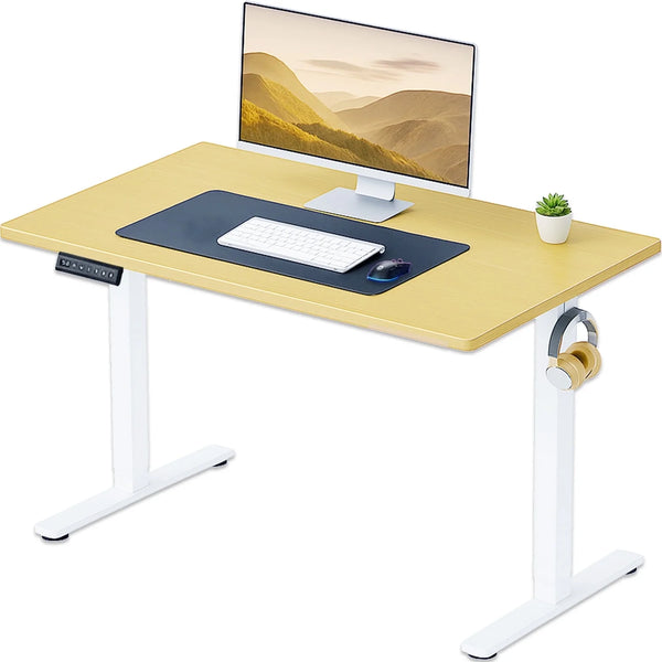 CONCETTA Electric Height Adjustable Desk, Ergonomic Sit Stand Workstation, One-Touch Lift Home Office Desk