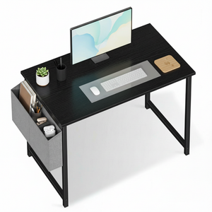 CONCETTA Computer Writing Desk with Storage Bag, Steel Frame for Home Office Study