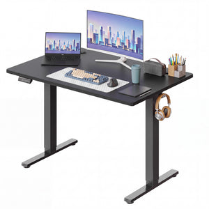 CONCETTA Electric Height Adjustable Desk, Ergonomic Sit Stand Workstation, One-Touch Lift Home Office Desk