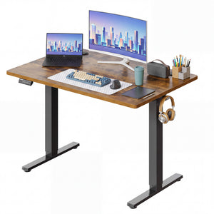 CONCETTA Electric Height Adjustable Desk, Ergonomic Sit Stand Workstation, One-Touch Lift Home Office Desk