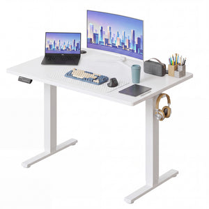 CONCETTA Electric Height Adjustable Desk, Ergonomic Sit Stand Workstation, One-Touch Lift Home Office Desk