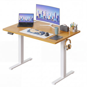 CONCETTA Electric Height Adjustable Desk, Ergonomic Sit Stand Workstation, One-Touch Lift Home Office Desk