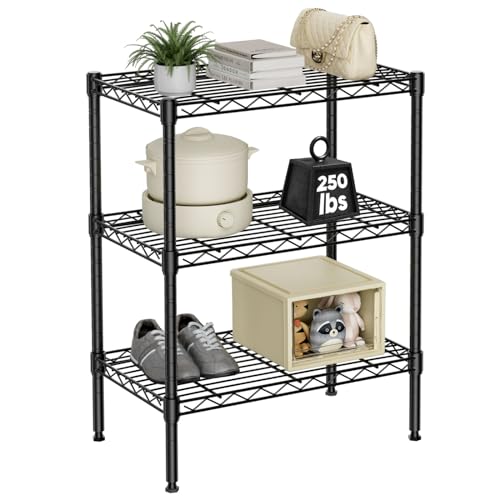JOINSUN Storage Shelving Unit, Adjustable Metal Wire Racks Heavy Duty Standing Shelf Organizer For Kitchen, Closet, Pantry, Garage, Bathroom, Laundry