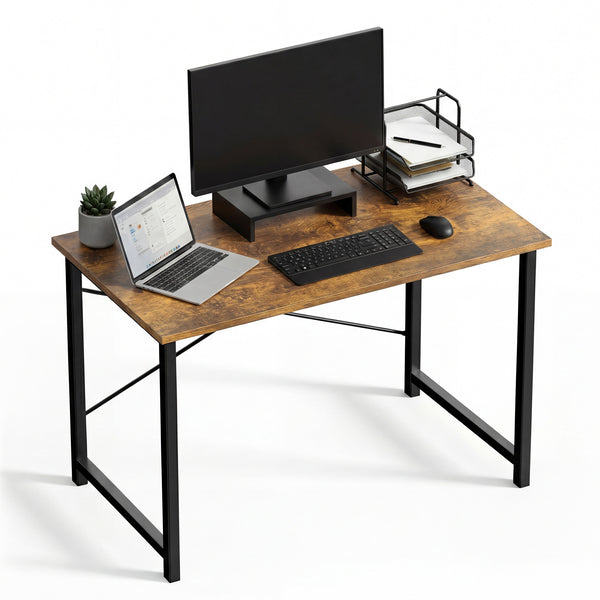 CONCETTA Computer Office Desk for Small Spaces, X-Shaped Reinforcement, Home Simple Modern Writing Study Desk