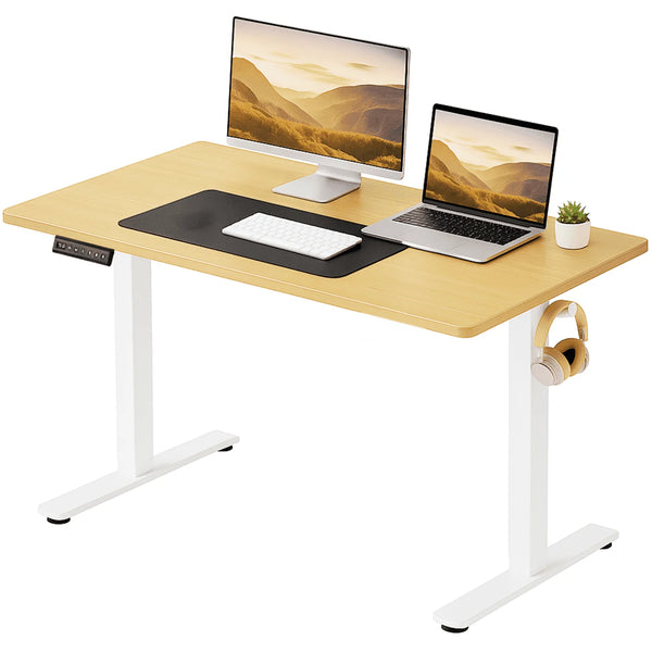 CONCETTA Electric Height Adjustable Desk, Ergonomic Sit Stand Workstation, One-Touch Lift Home Office Desk