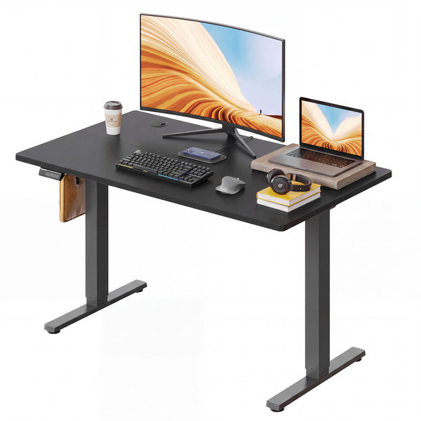 CONCETTA Electric Height Adjustable Desk, Ergonomic Sit Stand Workstation, One-Touch Lift Home Office Desk