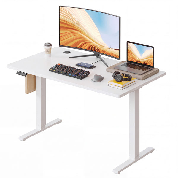 CONCETTA Electric Height Adjustable Desk, Ergonomic Sit Stand Workstation, One-Touch Lift Home Office Desk