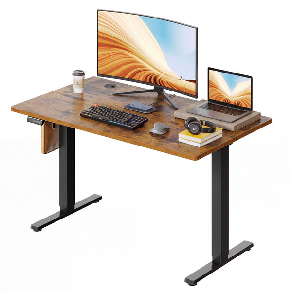 CONCETTA Electric Height Adjustable Desk, Ergonomic Sit Stand Workstation, One-Touch Lift Home Office Desk