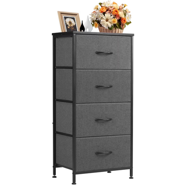 CONCETTA Drawers Dresser Chest of Drawers,Metal Frame and Wood Top