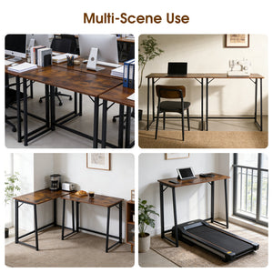 CONCETTA Lightweight Folding Desk 31.5", Space Saving Workstation, Portable Computer Table for Small Home Office & RV, Easy Set Up