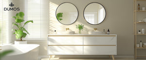 CONCETTA 28-Inch Round Wall-Mounted Mirror, Made Of High-Quality Aluminum, With a Clear And Bright Mirror Surface, Equipped With a Convenient Hook