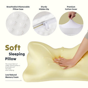 CONCETTA Ergonomic Cervical Pillow Orthopedic Cervical Pillow for Neck Pain Relief, King, Dark Gray