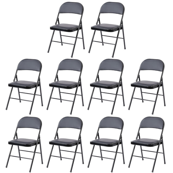 CONCETTA Genuine Leather Folding Chair - Soft and comfortable, easy to carry and store, suitable for events, weddings, parties, home, office