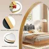 CONCETTA Bathroom Mirror, Decor Arched Wall Mirror, Bedroom Vanity Mirror with Metal Frame