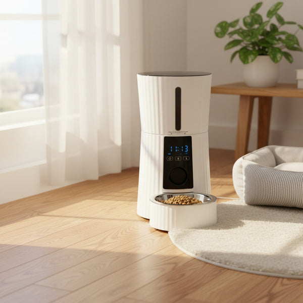 CONCETTA Automatic Pet Feeder - Programmable Timed Dry Food Dispenser, Smart Automatic Pet Feeder with APP Control, Voice Recorder & Portion Control,