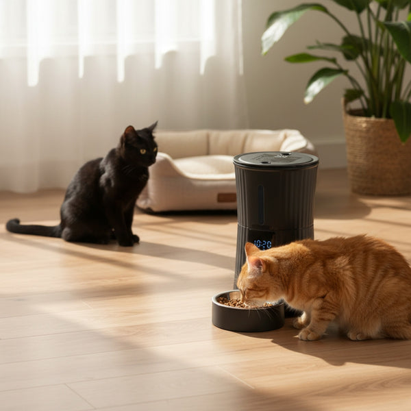 CONCETTA Automatic Pet Feeder - Programmable Timed Dry Food Dispenser, Smart Automatic Pet Feeder with APP Control, Voice Recorder & Portion Control,