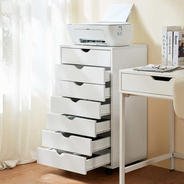 CONCETTA Drawer File Cabinet, Lateral Filing Under Desk Storage Organizer with Wheels for Home Office