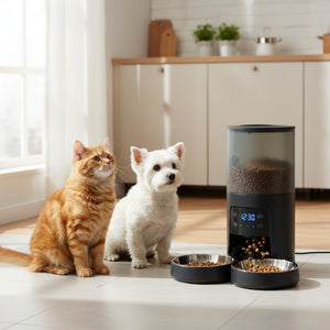 CONCETTA Automatic Pet Feeder - Programmable Timed Dry Food Dispenser, Smart Automatic Pet Feeder with APP Control, Voice Recorder & Portion Control,