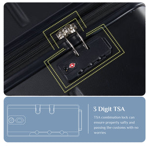 CONCETTA Lightweight Trolley Case - 20/24/28 inches, with TSA lock, portable, for travelling, business trips