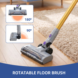 CONCETTA Cordless Vacuum Cleaner with Self-Standing, LED Screen, Lightweight Powerful Suction, 6-in-1 Rechargeable for Home Carpets, Pet Hair, Hardwood Floors